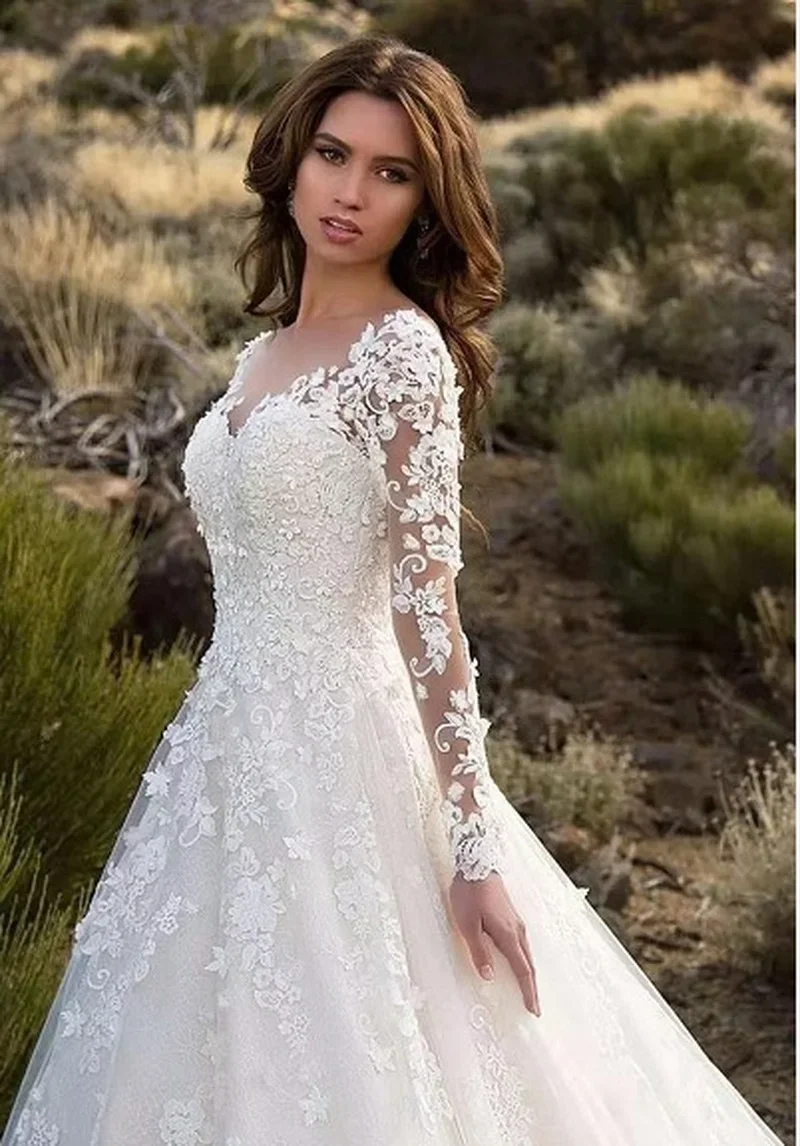 Formal Women'S Wear - Áo Tay Dài Cổ Ren Tầng-Chiều