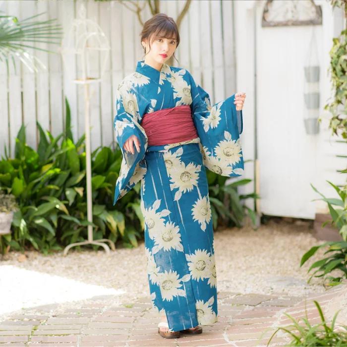 Japanese Women Formal Wear - Japanese Kimono Yukata Women's Cotton Traditional
