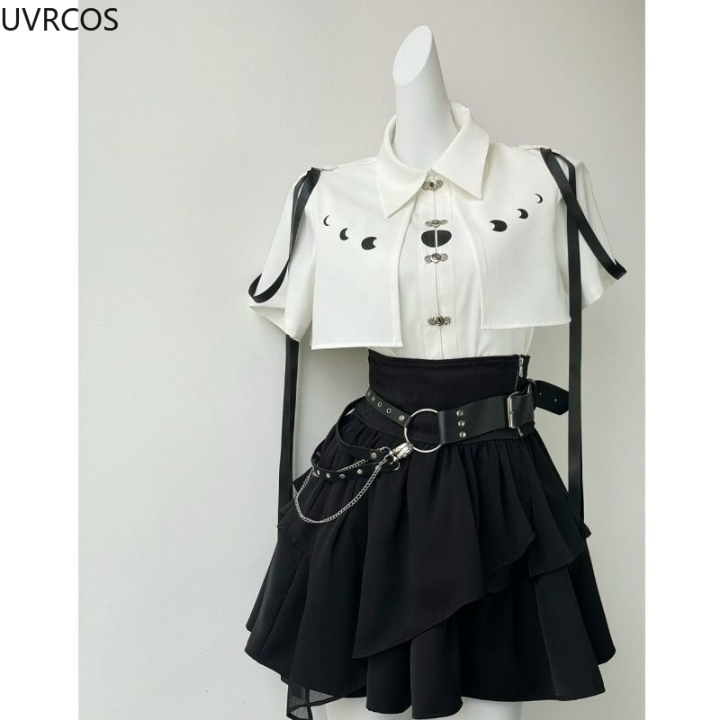 Y2k Aesthetic Lolita Style 2 P - đánh giá và giá Japanese Women Formal Wear