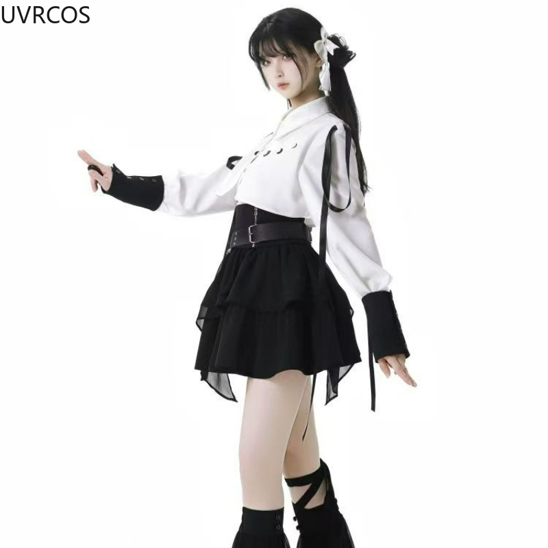 Y2k Aesthetic Lolita Style 2 P - đánh giá và giá Japanese Women Formal Wear