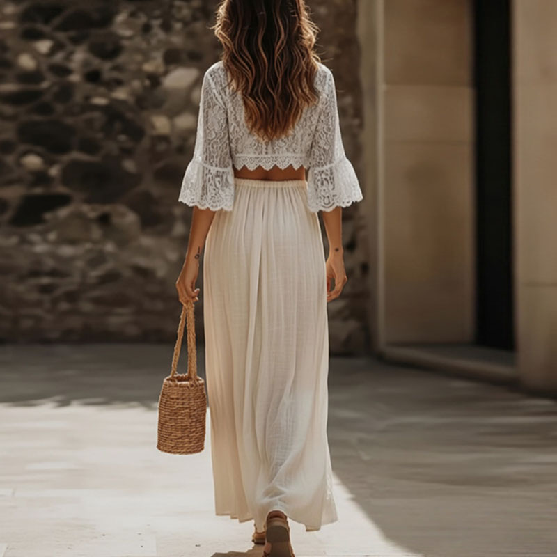 Womens Bohemian Lace Two Piece - đánh giá và giá Formal Women'S Wear