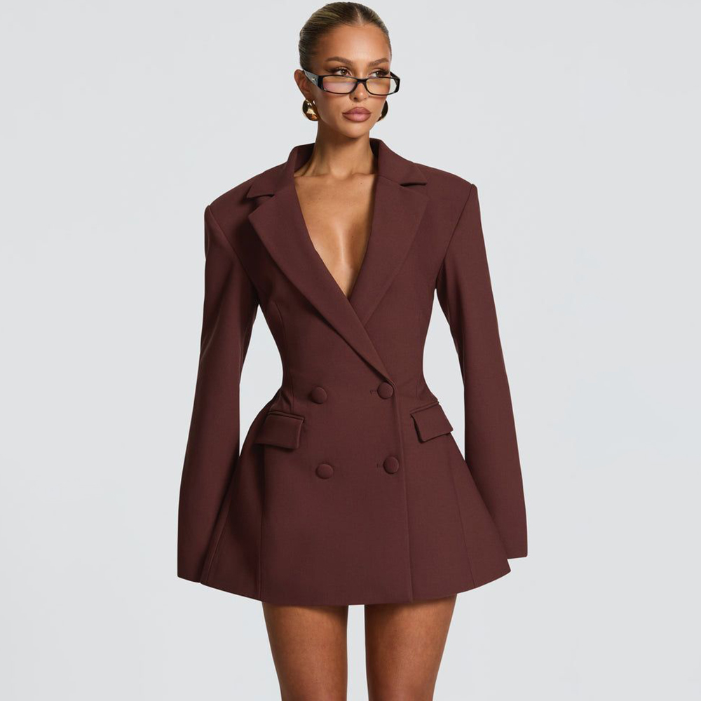Elegant Women's Brown Flared B - đánh giá và giá Women'S Formal Jackets To Wear With Dresses