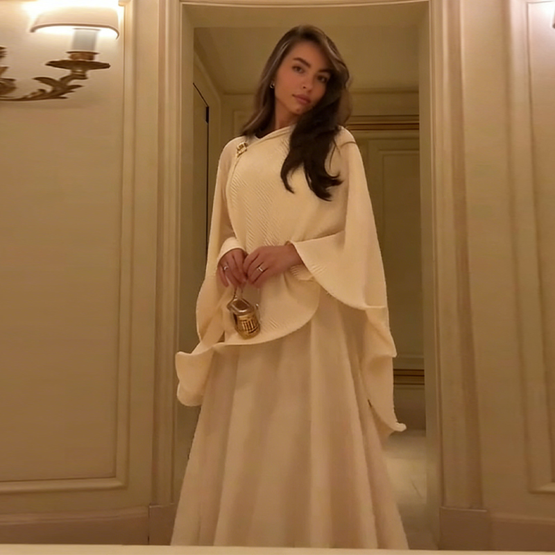 Romantic Graceful Shawl Dress  - đánh giá và giá Formal Women'S Wear