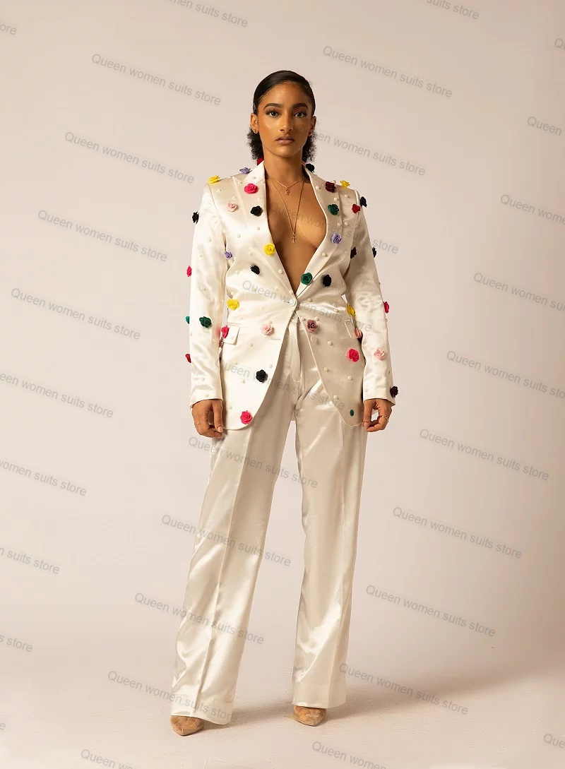Off White Satin Women Suit Set - đánh giá và giá Women'S Formal Jackets To Wear With Dresses