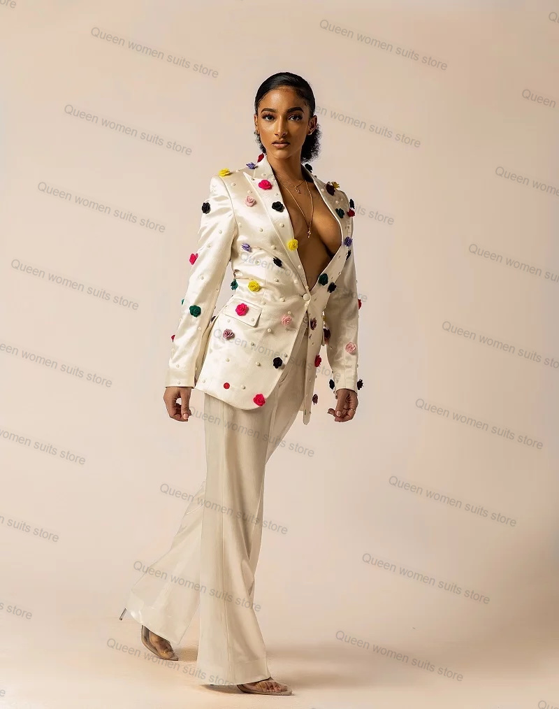 Off White Satin Women Suit Set - đánh giá và giá Women'S Formal Jackets To Wear With Dresses