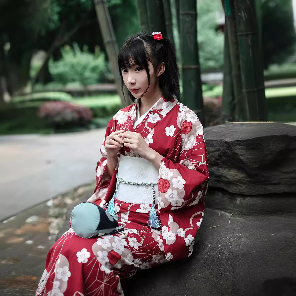 Red Japanese Yukata Kimono Fem - đánh giá và giá Japanese Women Formal Wear