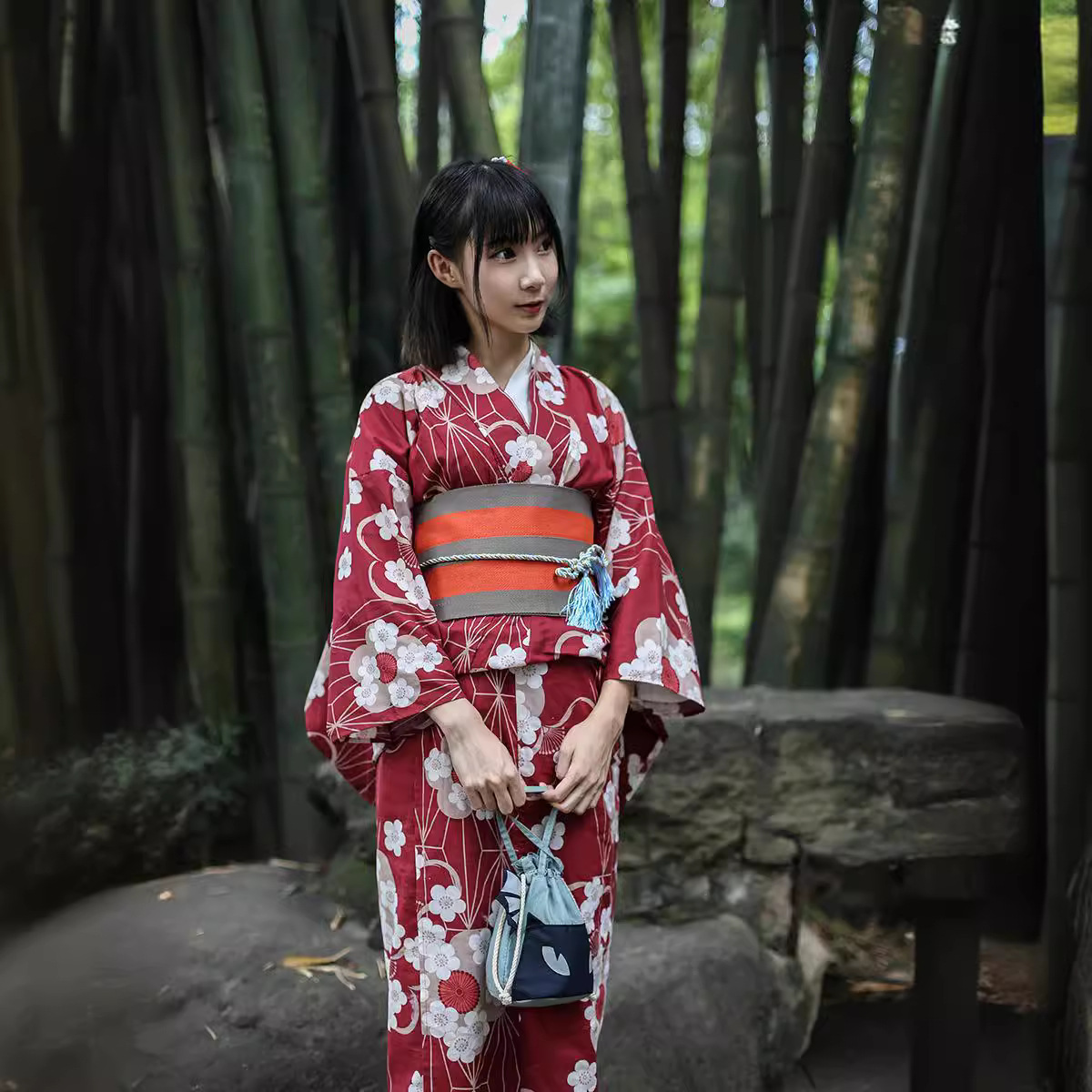 Red Japanese Yukata Kimono Fem - đánh giá và giá Japanese Women Formal Wear