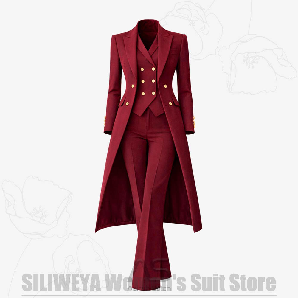 Women's Suit 3 Piece Double Br - đánh giá và giá Women Luxury Formal Wear